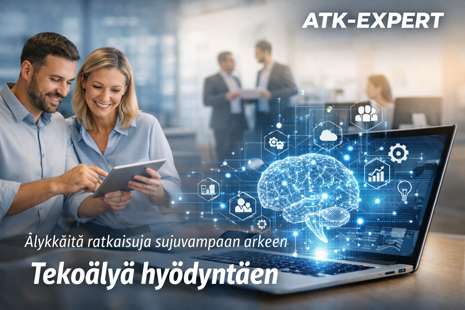 ATK-Expertin artikkelikuva tekoälystä ja liiketoiminnan kehittämisestä